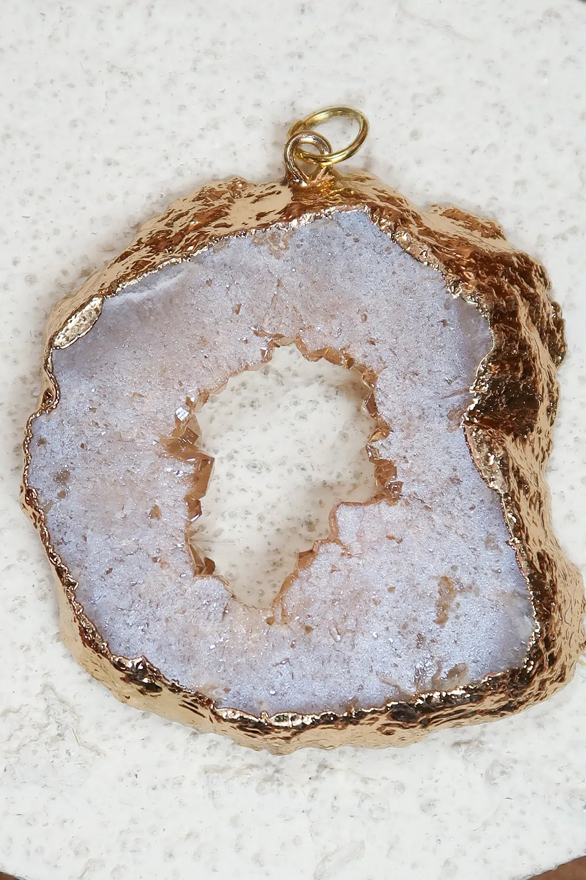 Geology Natural Agate Charm sold by KC Chic Designs