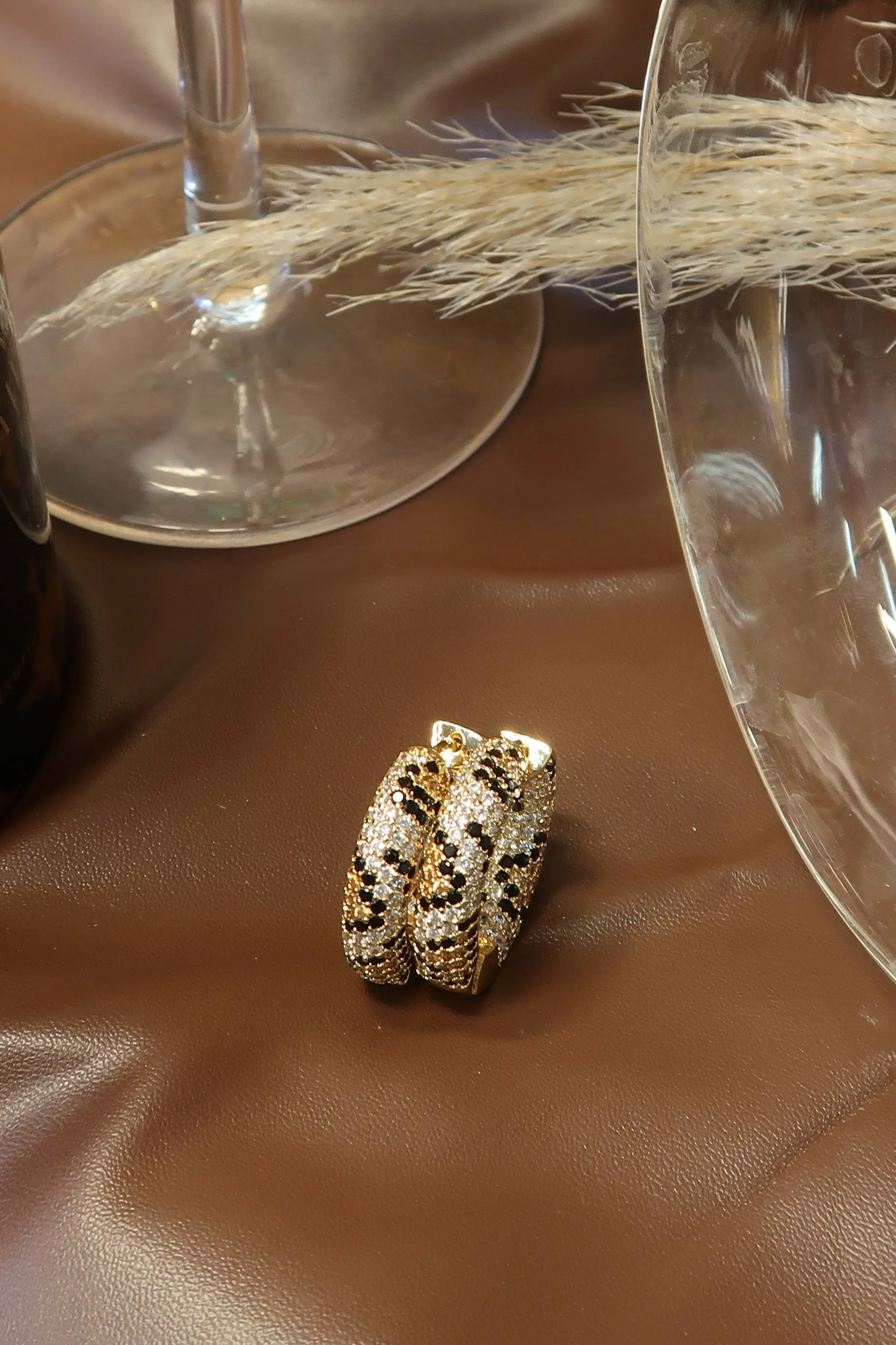 Femme Fatale Rebel Leopard 316L Stainless Steel Earrings sold by KC Chic Designs product image thumbnail 4