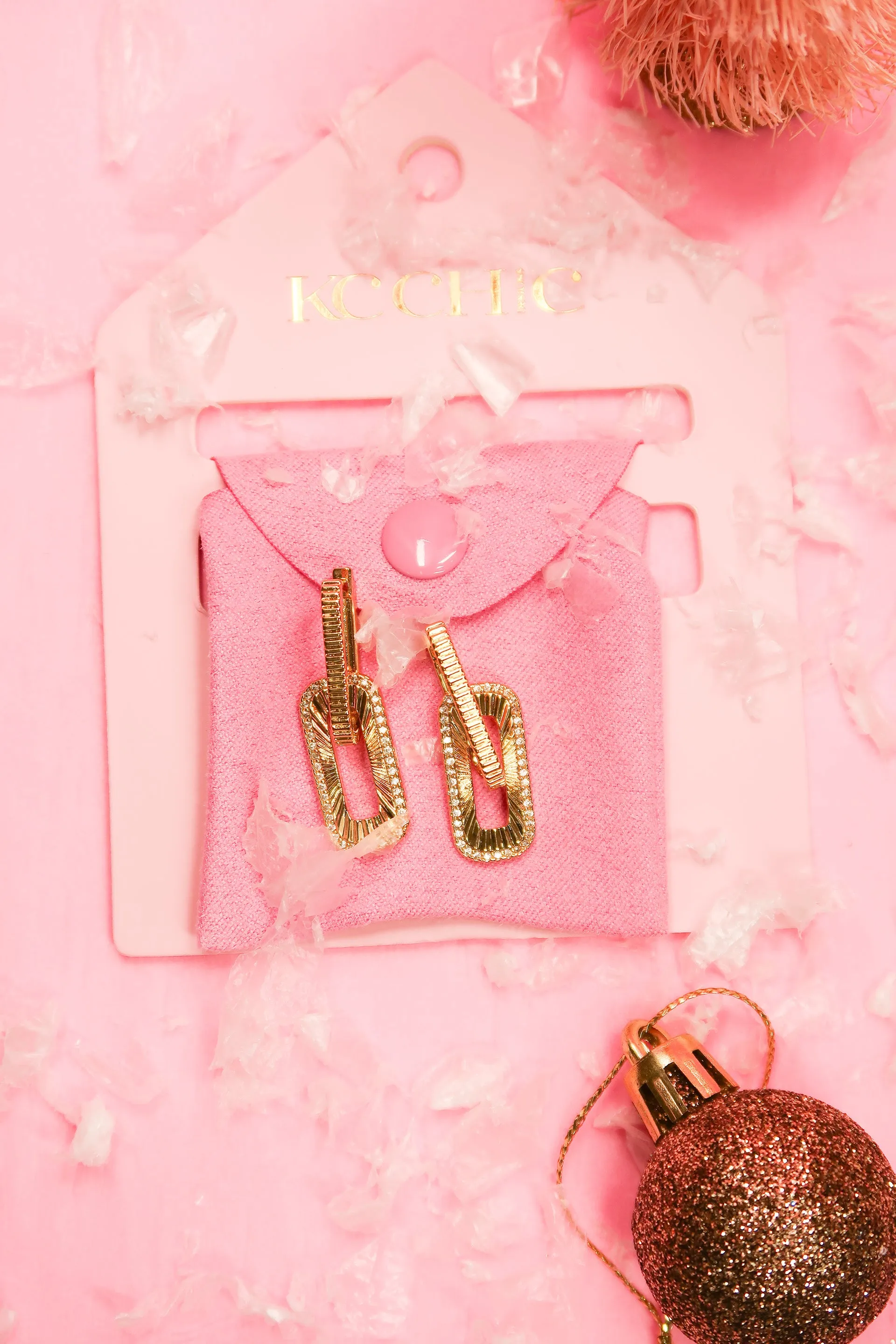 Link Luxe 316L Stainless Steel Earrings sold by KC Chic Designs product image thumbnail 3