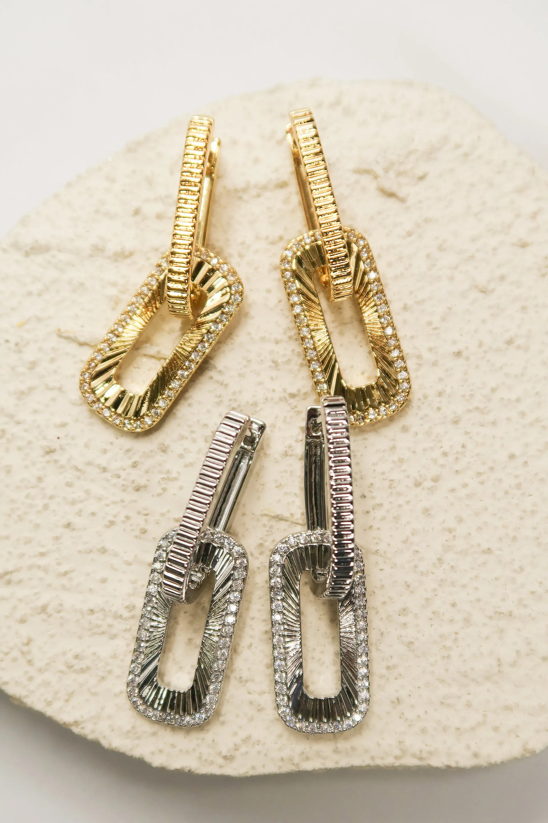 Link Luxe 316L Stainless Steel Earrings sold by KC Chic Designs
