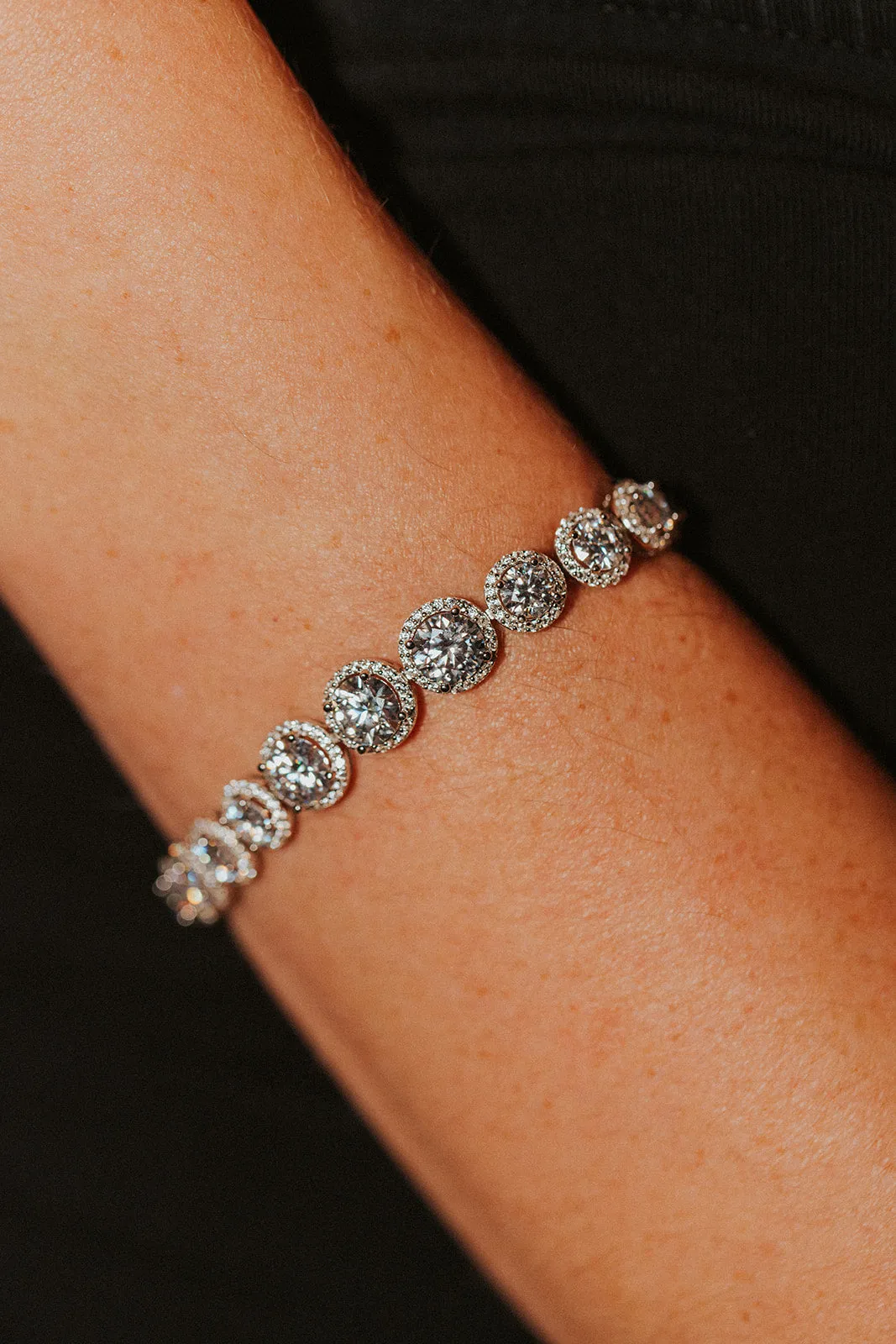 Anastasia .925 Sterling Silver 10 Carat Moissanite Bracelet sold by KC Chic Designs