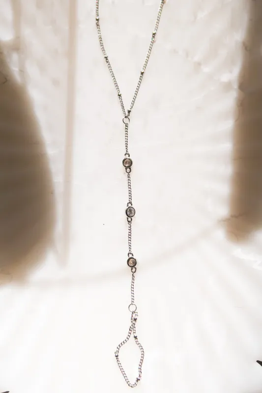 The One You Never Take Off 8 Carat .925 Sterling Silver Moissanite Hand Chain made by KC Chic Designs