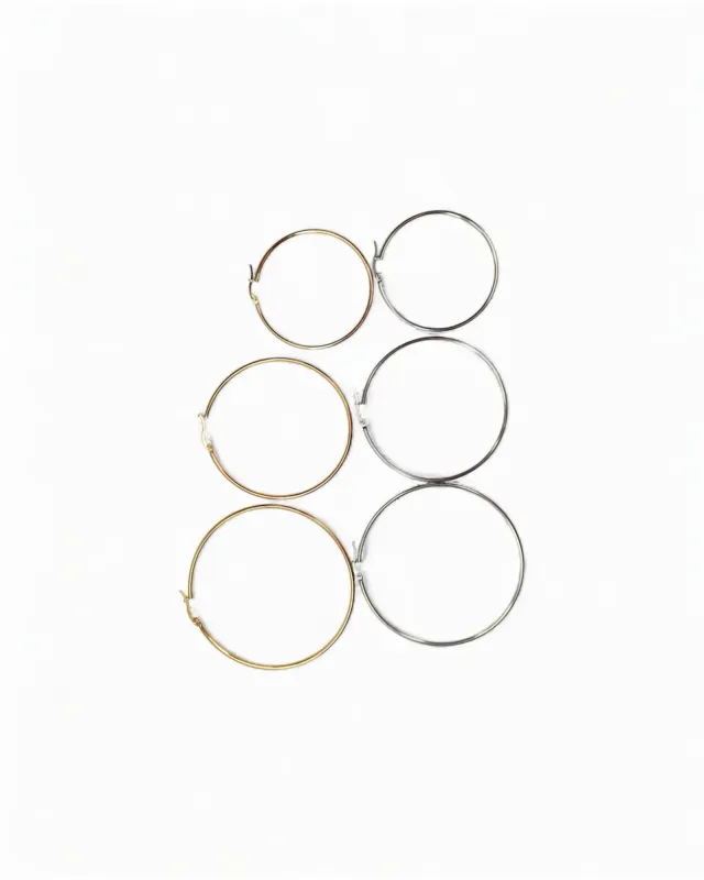 On-Repeat Hoop 316L Stainless Steel Trio sold by KC Chic Designs