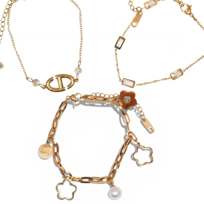 Must Have Bracelet Trio 316L stainless steel sold by KC Chic Designs