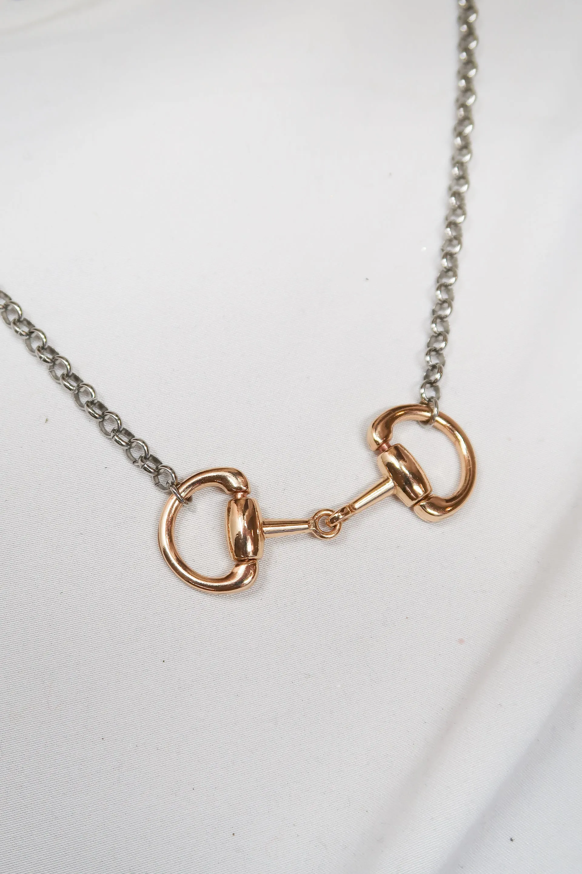 Destined Horse Bit 316L Stainless Steel Necklace sold by KC Chic Designs product image thumbnail 5