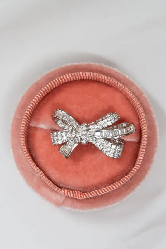 Soft Luxury .925 Sterling Silver Bow Ring And Necklace Duo made by KC Chic Designs