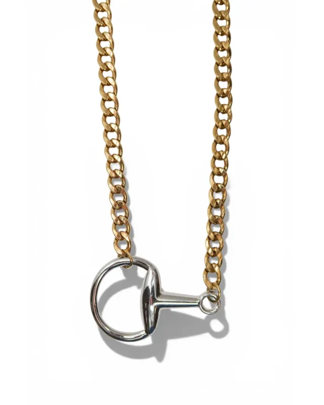 In Control Horse Bit 316L Stainless Steel Necklace sold by KC Chic Designs
