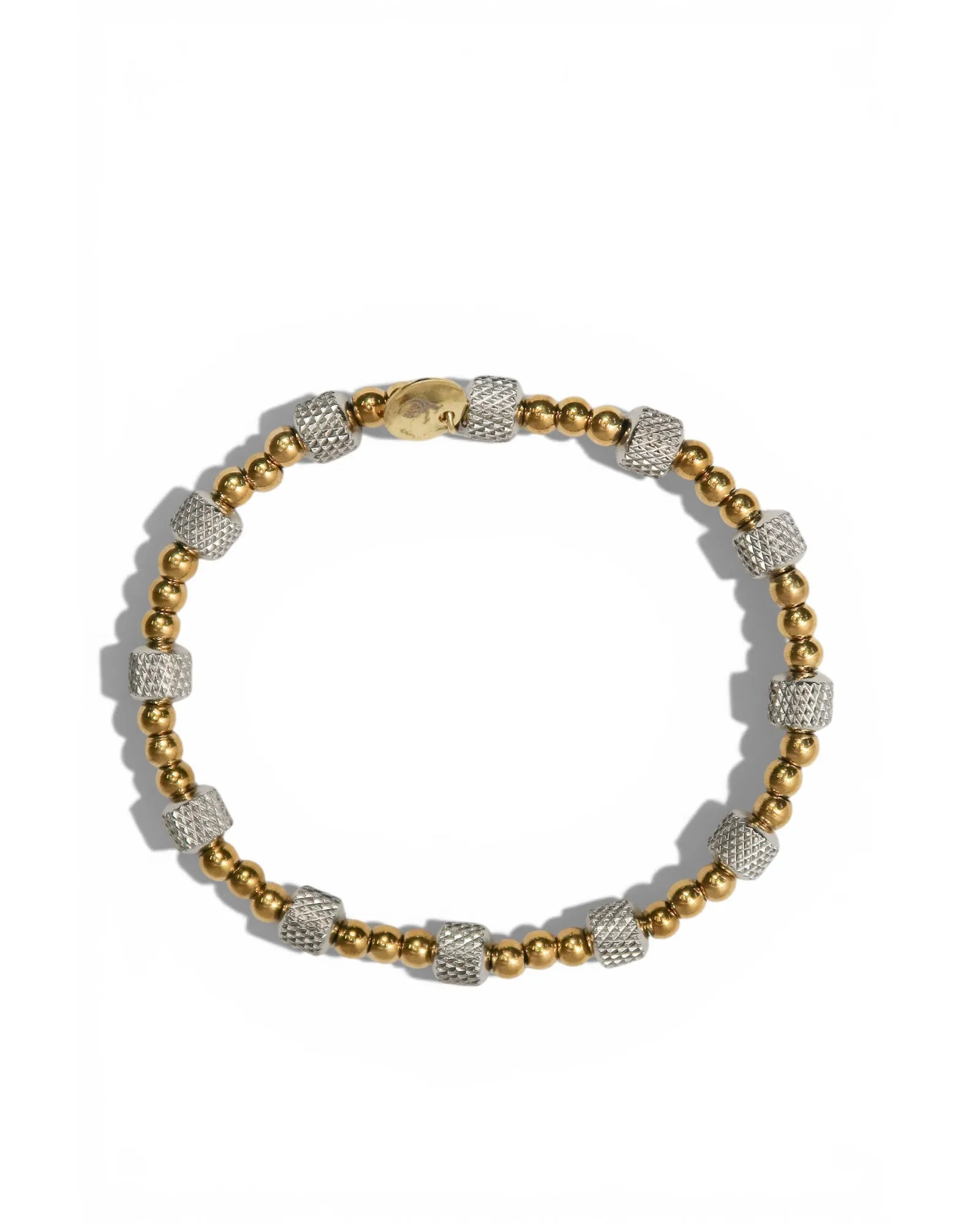 Even Odds Mixed Metal 316L Stainless Steel 5 Piece Bracelet Stack sold by KC Chic Designs product image thumbnail 2