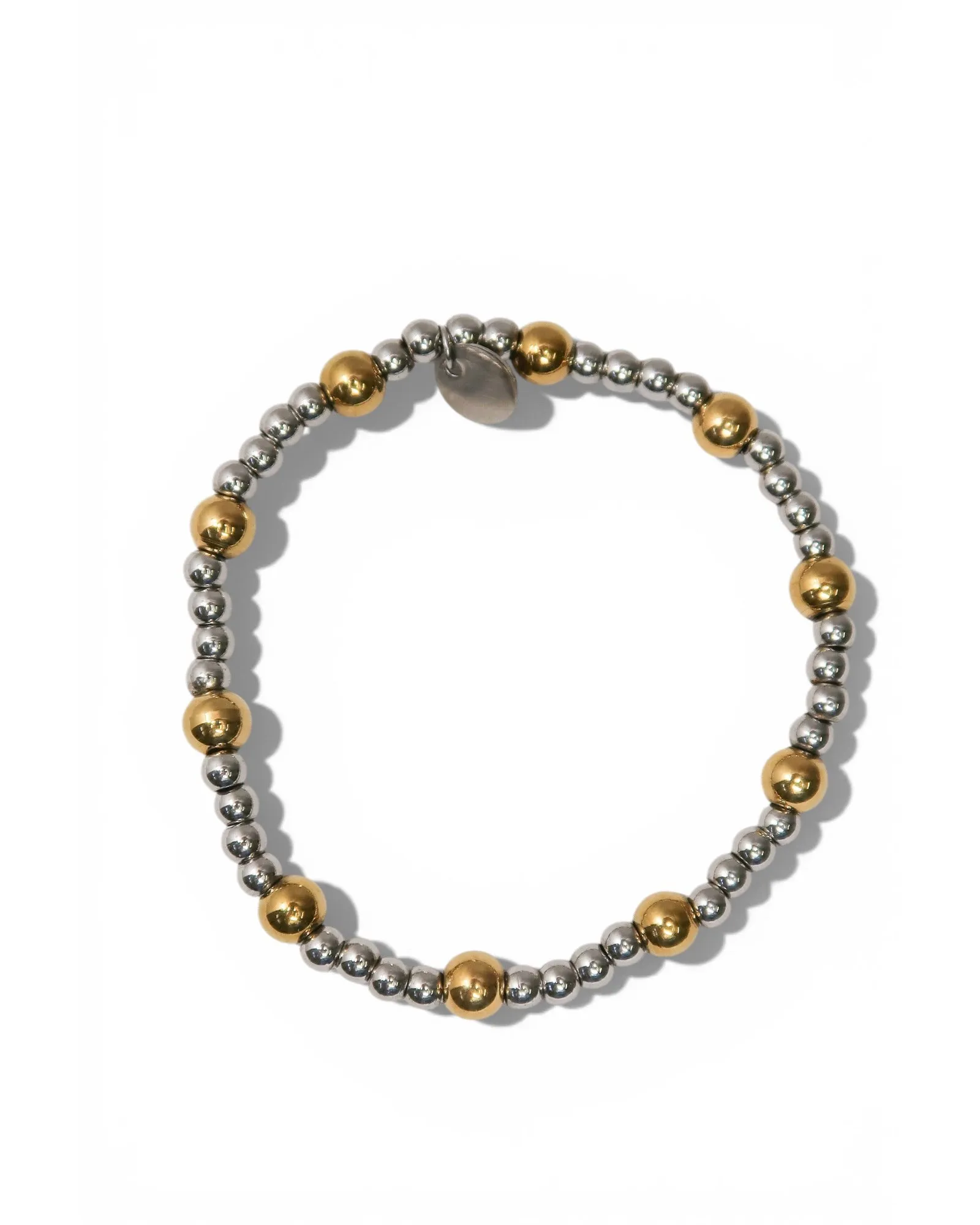 Even Odds Mixed Metal 316L Stainless Steel 5 Piece Bracelet Stack sold by KC Chic Designs product image thumbnail 4