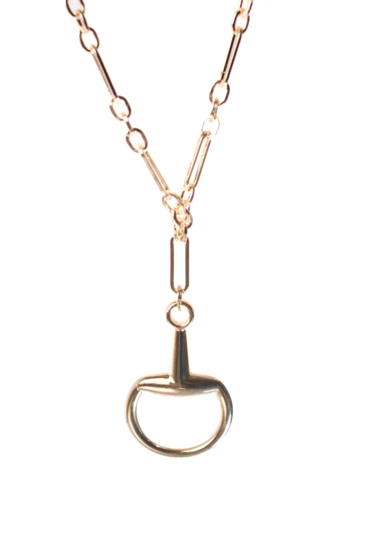 A Bit Of Power 316L Stainless Steel Horse Bit Necklace made by KC Chic Designs