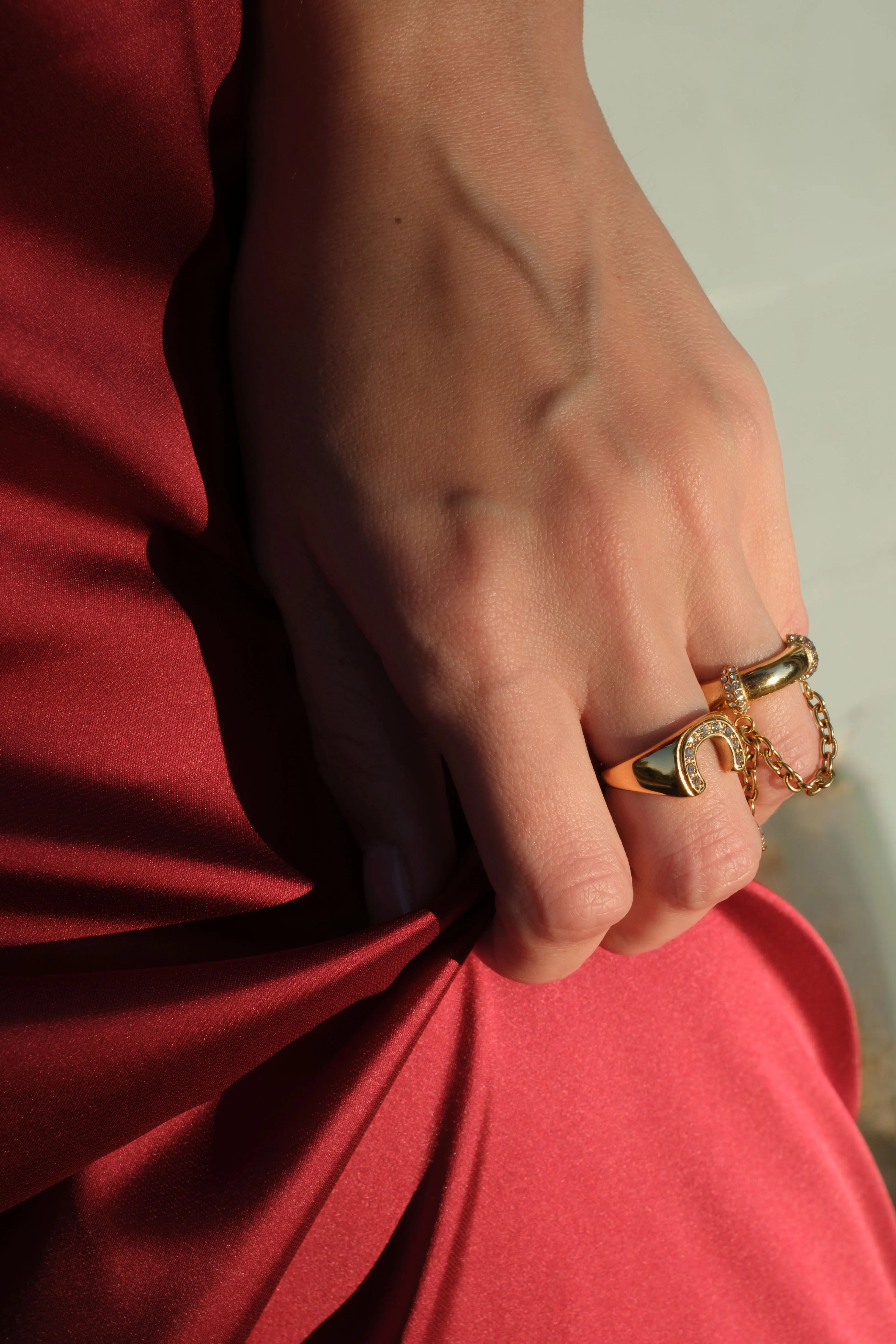 Hustle Honey Horse Shoe 316L Stainless Steel Ring sold by KC Chic Designs product image thumbnail 3