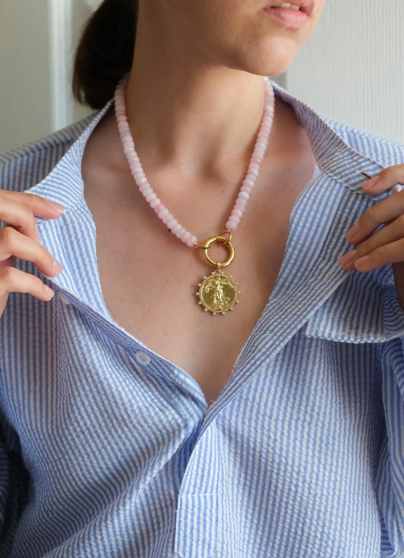 She Blooms Natural Stone Necklace sold by KC Chic Designs product image thumbnail 5
