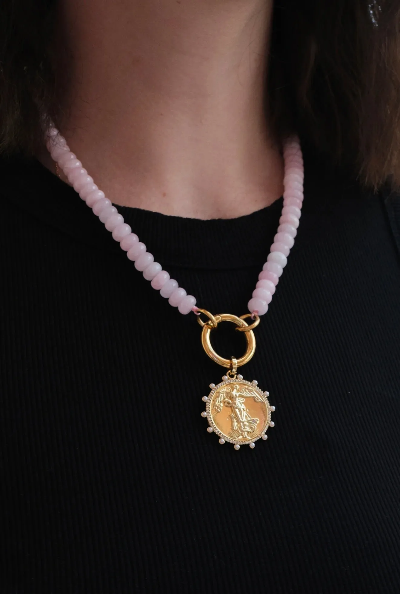 She Blooms Natural Stone Necklace sold by KC Chic Designs product image thumbnail 4