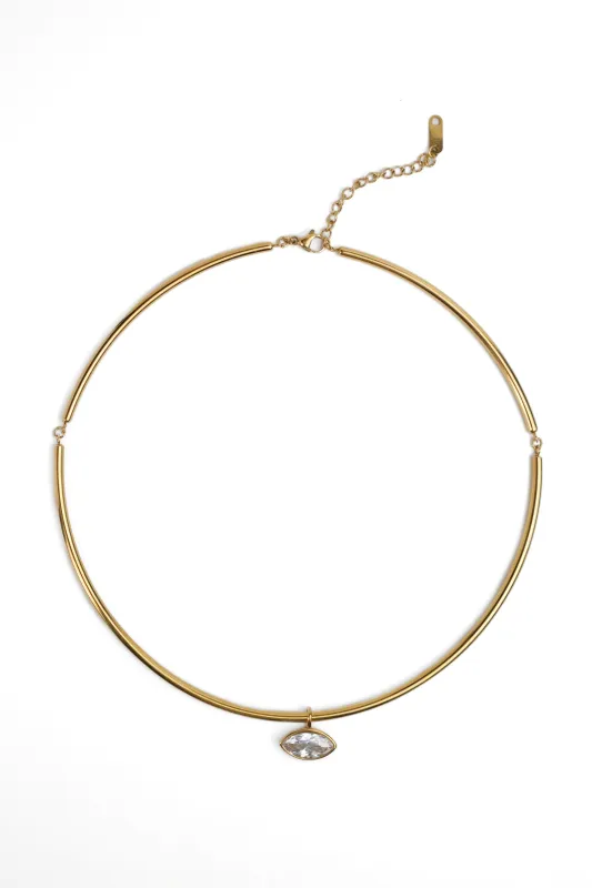 Center of Attention East West Bezel 316L Stainless Steel Necklace made by KC Chic Designs