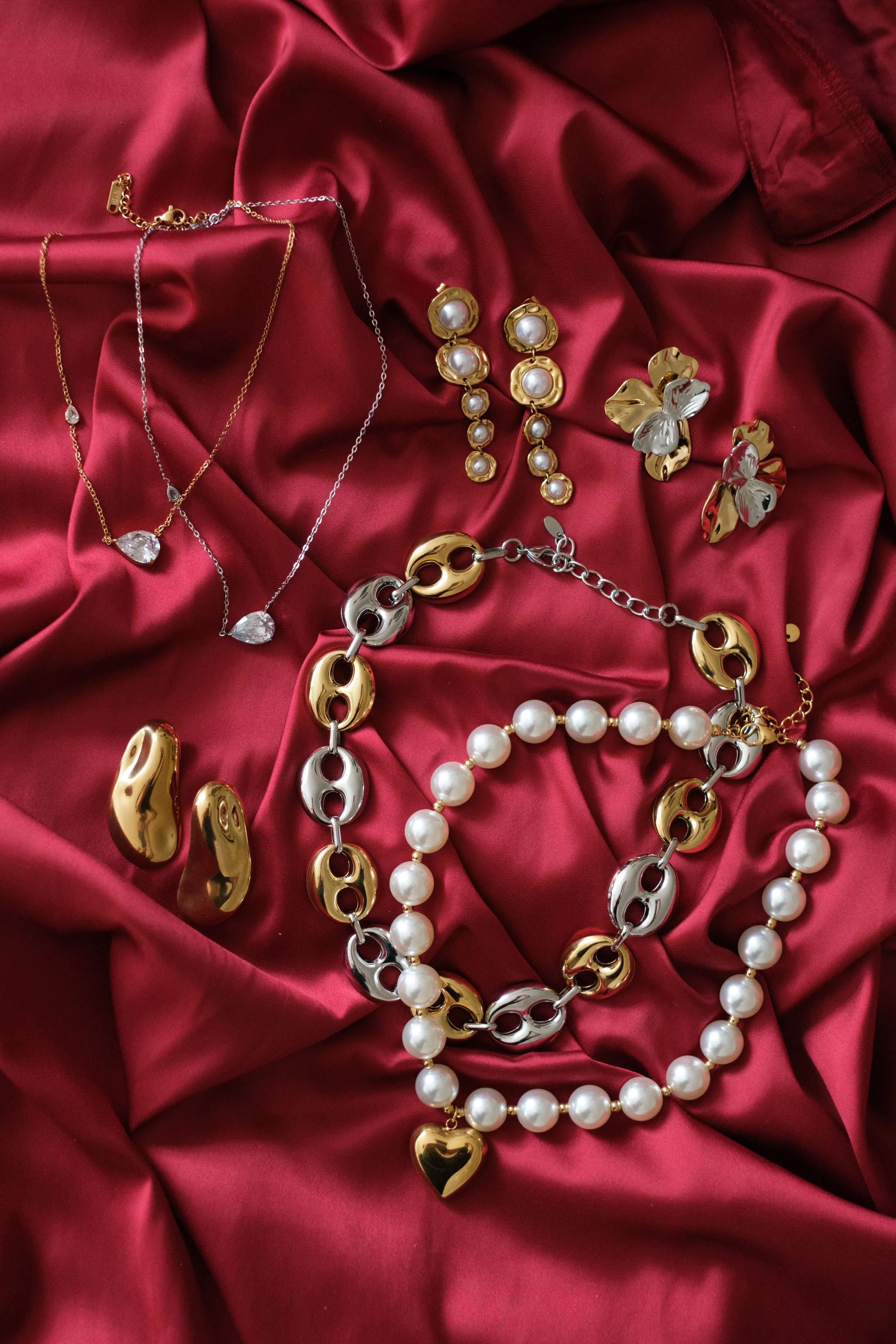 Simply Iconic Pear Crystal 316L Stainless Steel Necklace sold by KC Chic Designs product image thumbnail 5