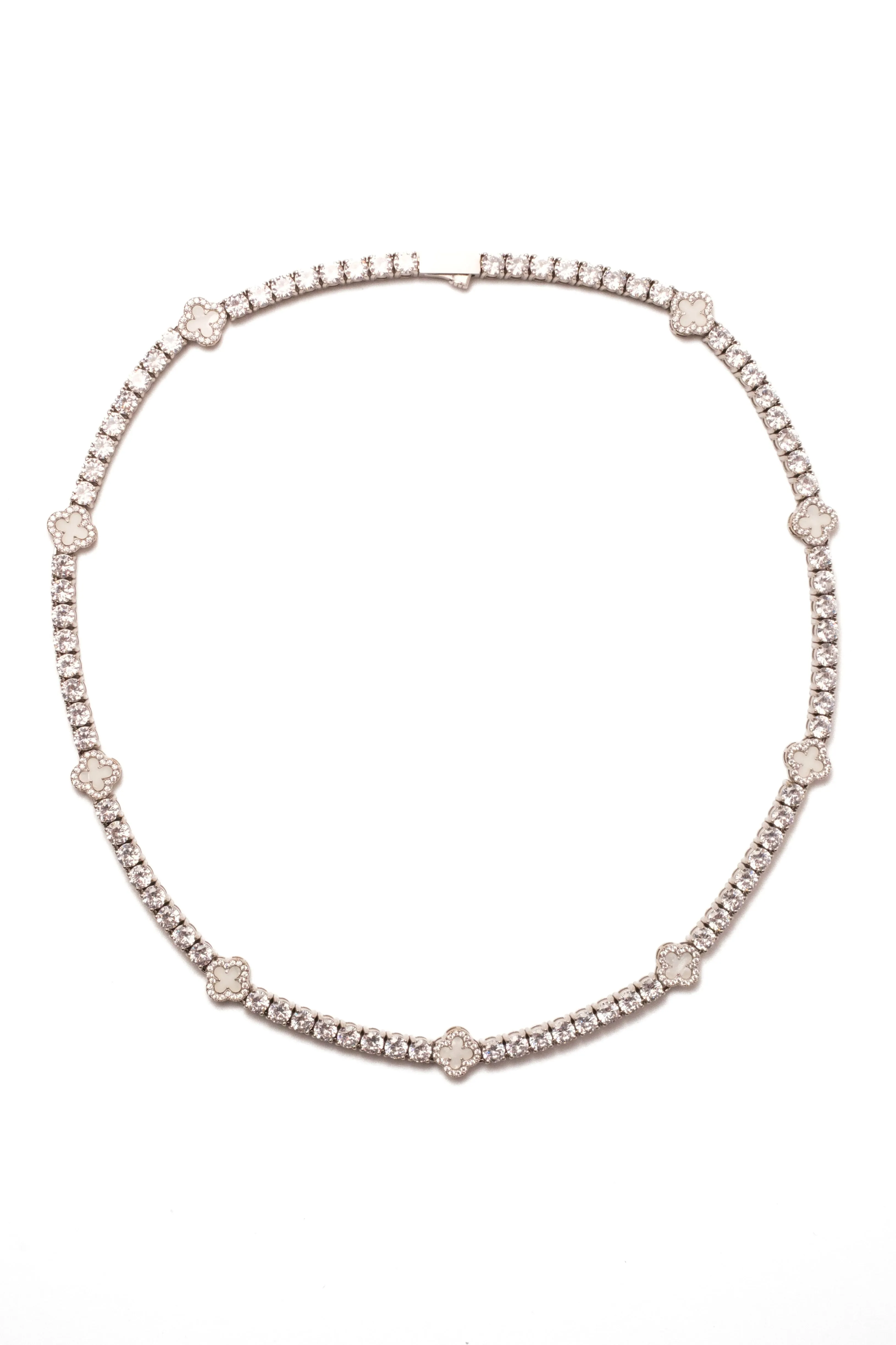 Clover Odette 316L Stainless Steel Necklace + Bracelet Duo sold by KC Chic Designs product image thumbnail 2
