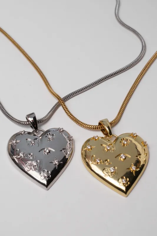 Good Intentions 316L Stainless Steel Heart Necklace made by KC Chic Designs