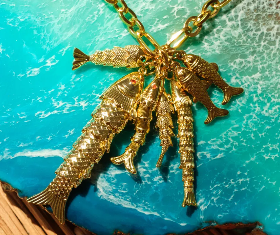 The Situation 316L Stainless Steel Fish Necklace made by KC Chic Designs