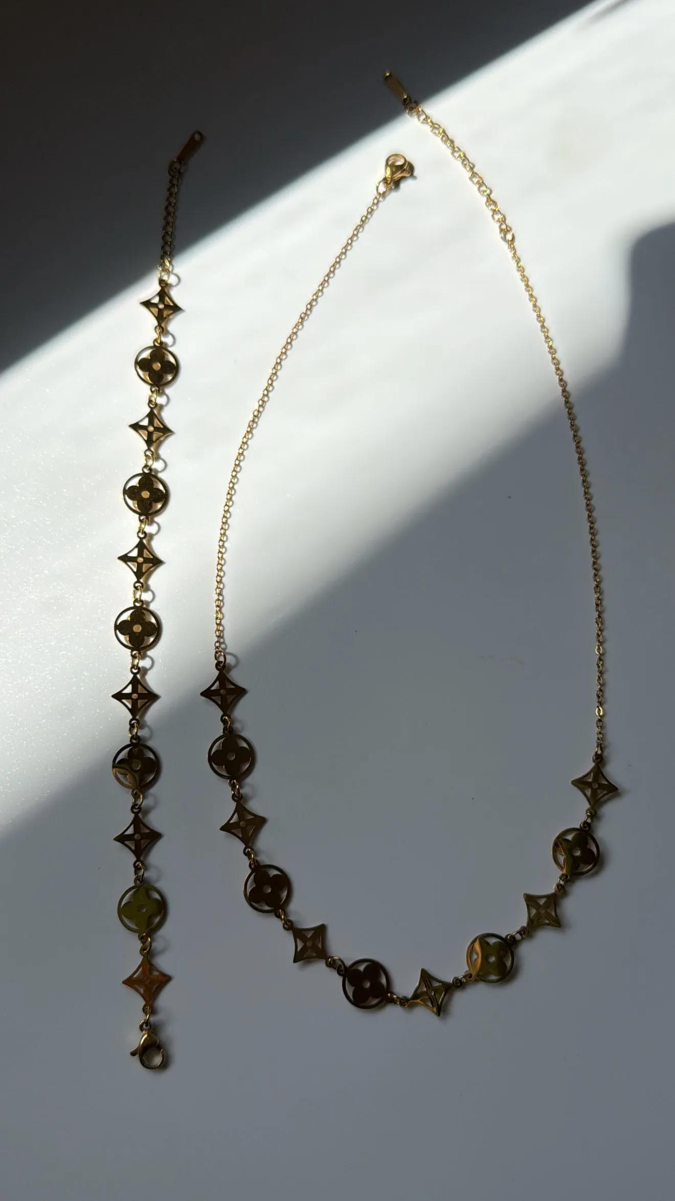 The Euro Summer 316L Stainless Steel Necklace + Bracelet Duo sold by KC Chic Designs product image thumbnail 5