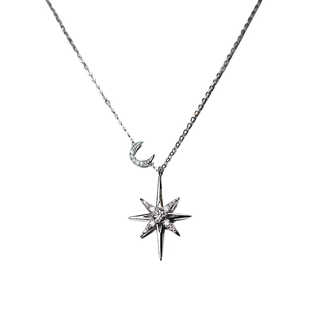 Moissanite Star Necklace sold by KC Chic Designs