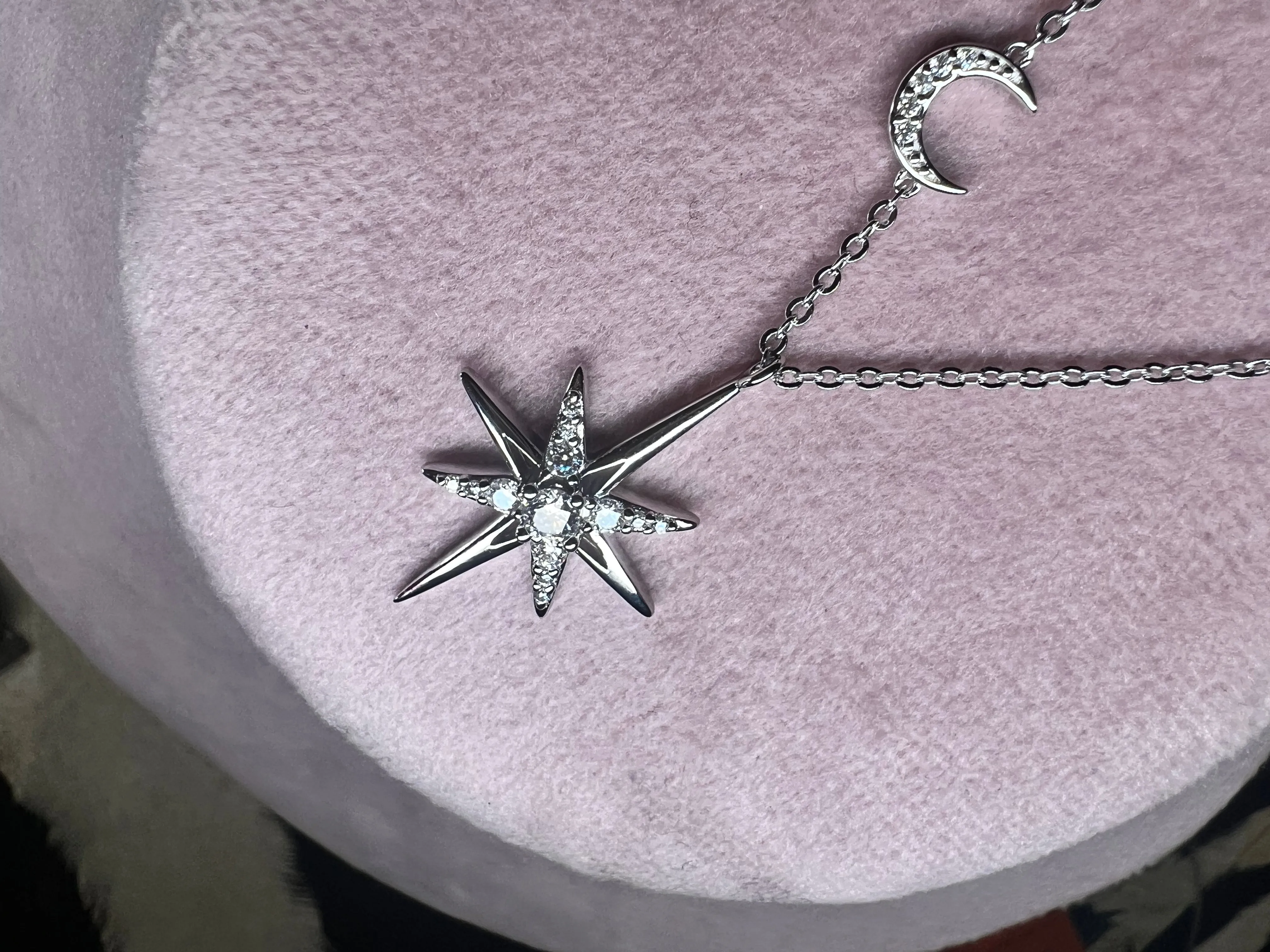 Moissanite Star Necklace sold by KC Chic Designs product image thumbnail 2