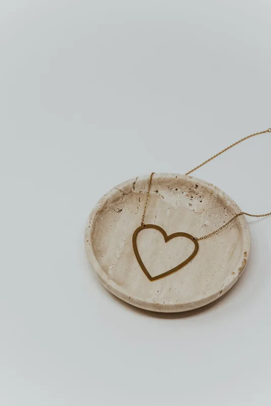 Emily Heart 316L Stainless Steel Necklace sold by KC Chic Designs