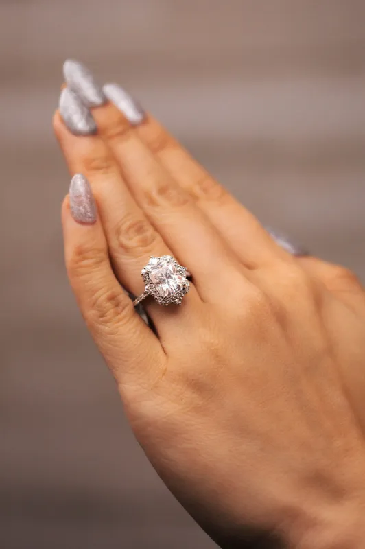 Amore 5 Carat Moissanite .925 Sterling Silver Ring sold by KC Chic Designs