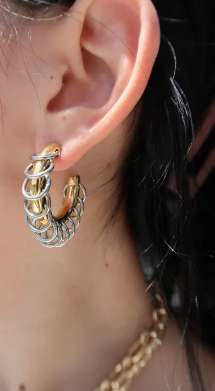 Flossy Stainless Steel Earrings sold by KC Chic Designs