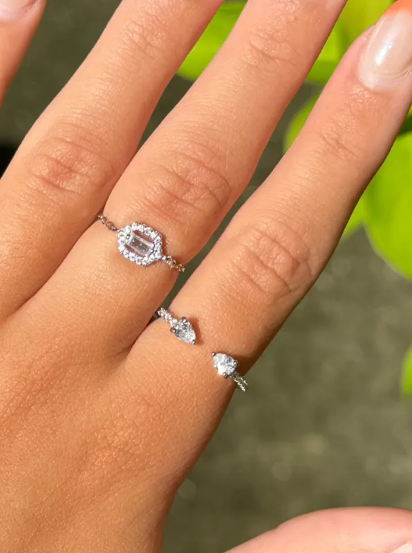 .925 Sterling Silver Ring Duo sold by KC Chic Designs