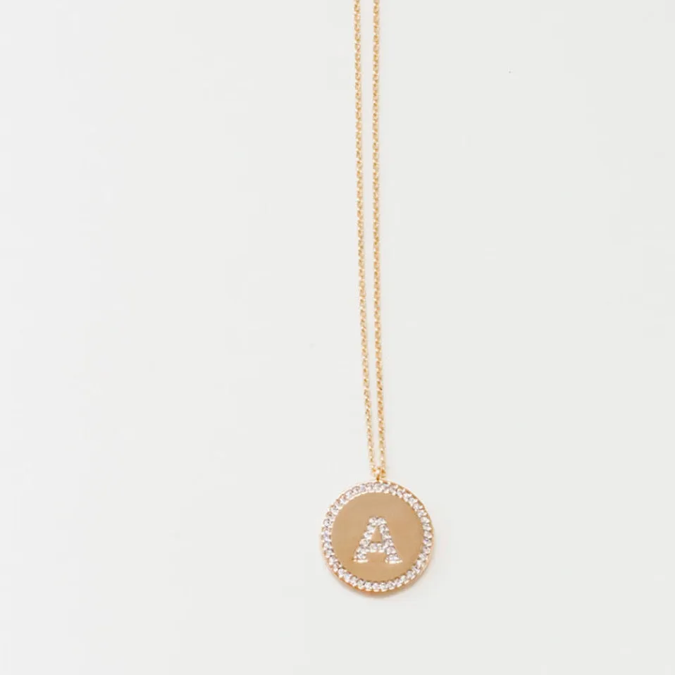 Effortless Initial Necklace sold by KC Chic Designs