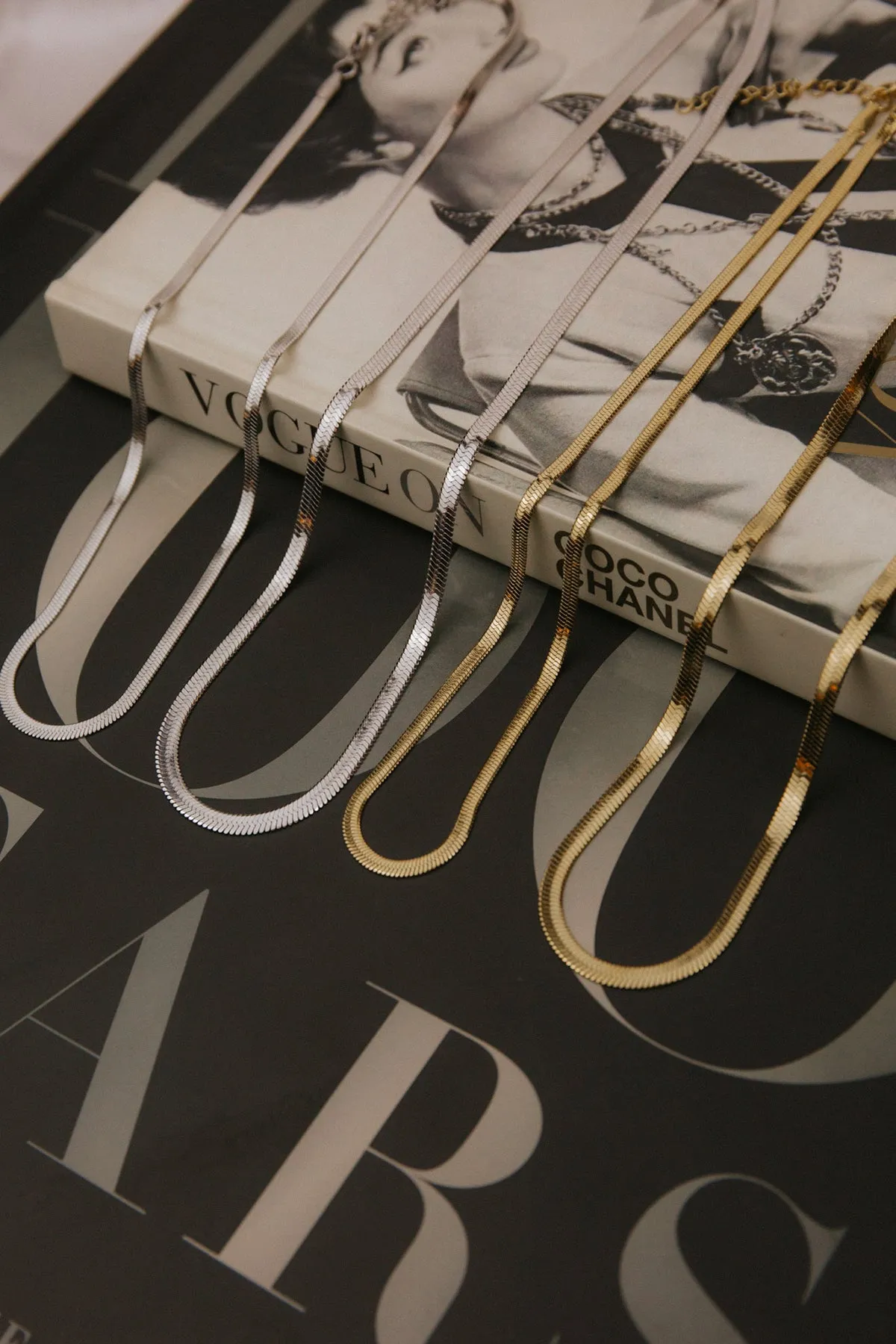 Local Celeb 316L Stainless Steel Herringbone Chain sold by KC Chic Designs