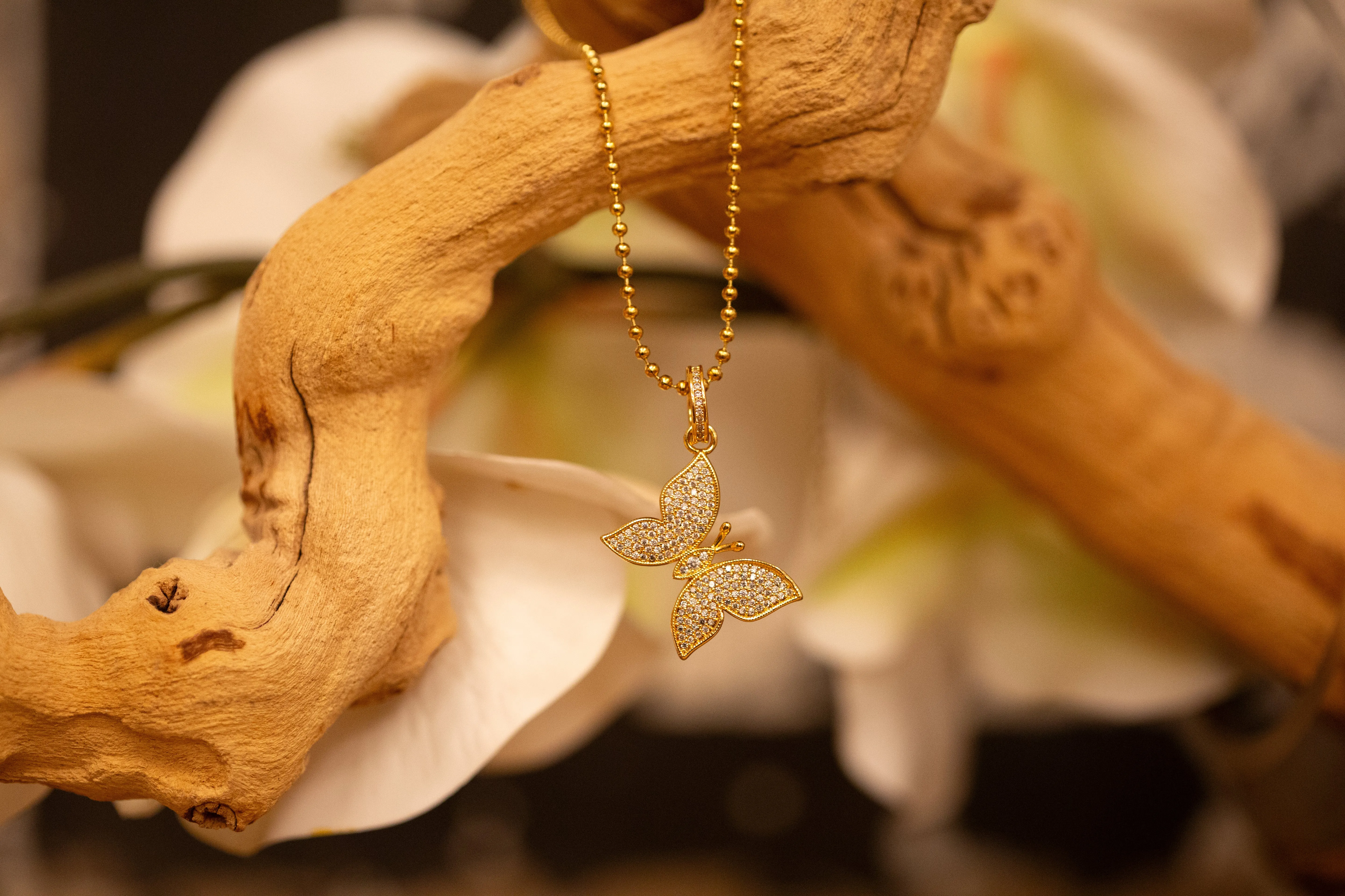 Butterfly Kisses 316L Stainless Steel Necklace sold by KC Chic Designs product image thumbnail 4