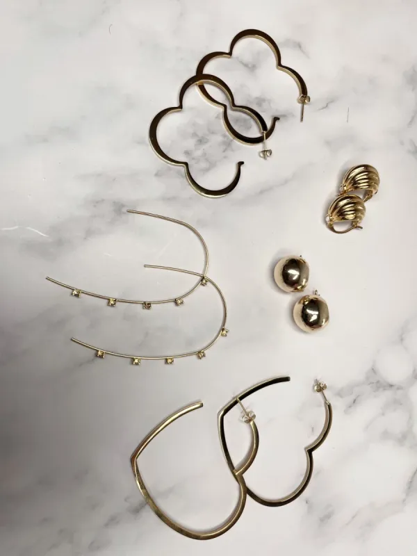 Go For the Gold with KC's 5 Golden Earrings sold by KC Chic Designs