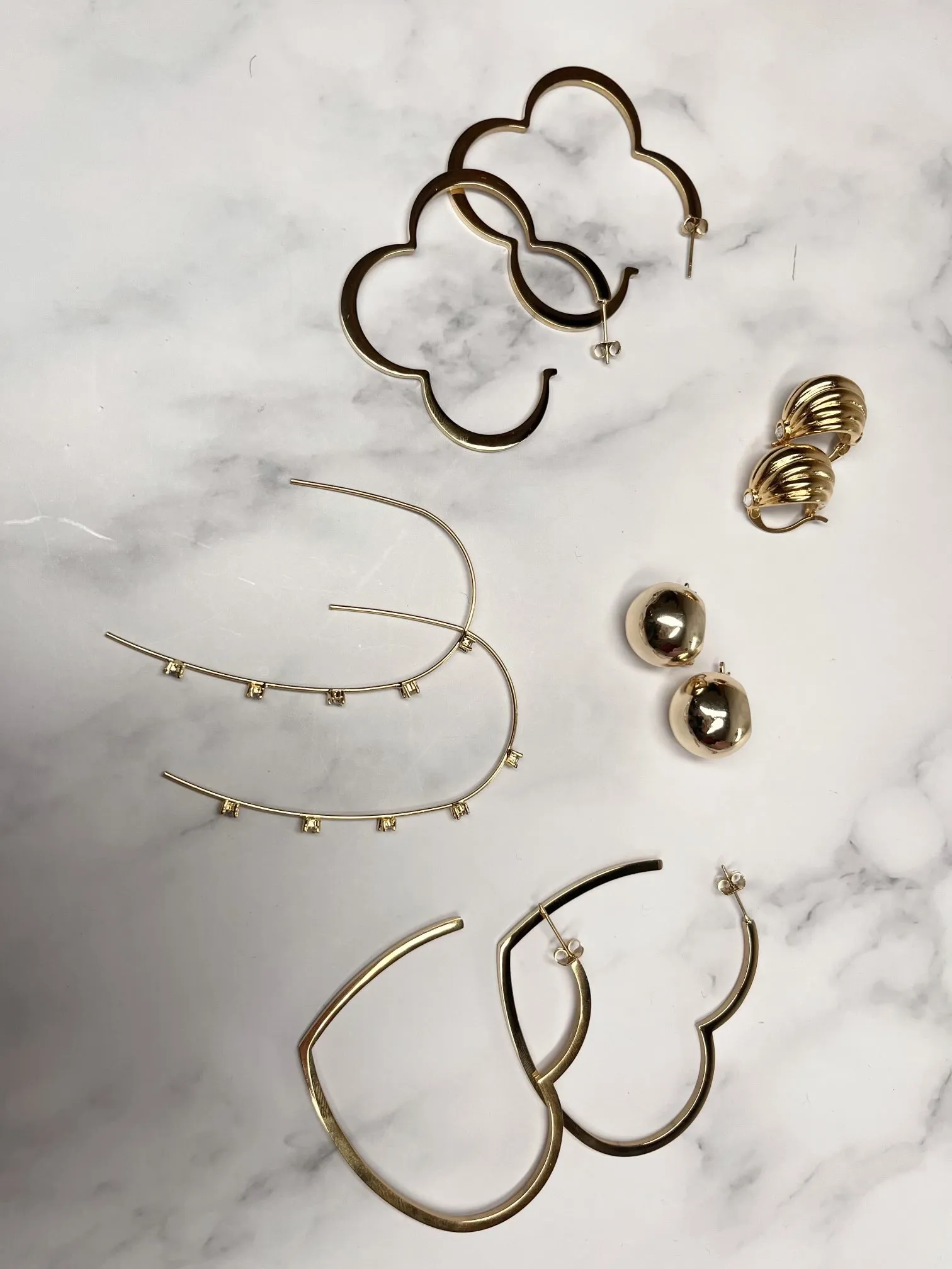 Go For the Gold with KC's 5 Golden Earrings sold by KC Chic Designs