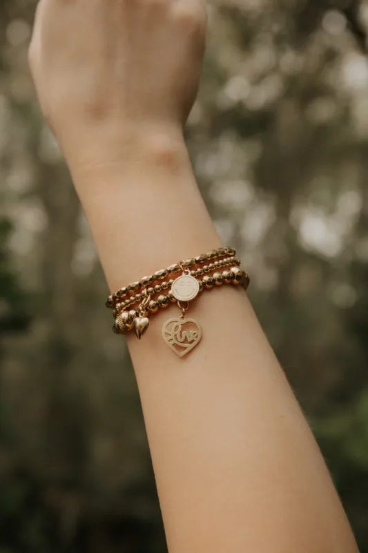 Golden Girl 316L Stainless Steel Bracelet Stack sold by KC Chic Designs