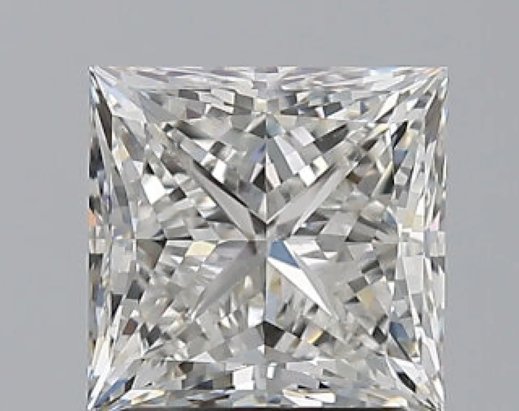 3.25 Carat E Color VVS1 Princess Diamond made by Kirk Kara