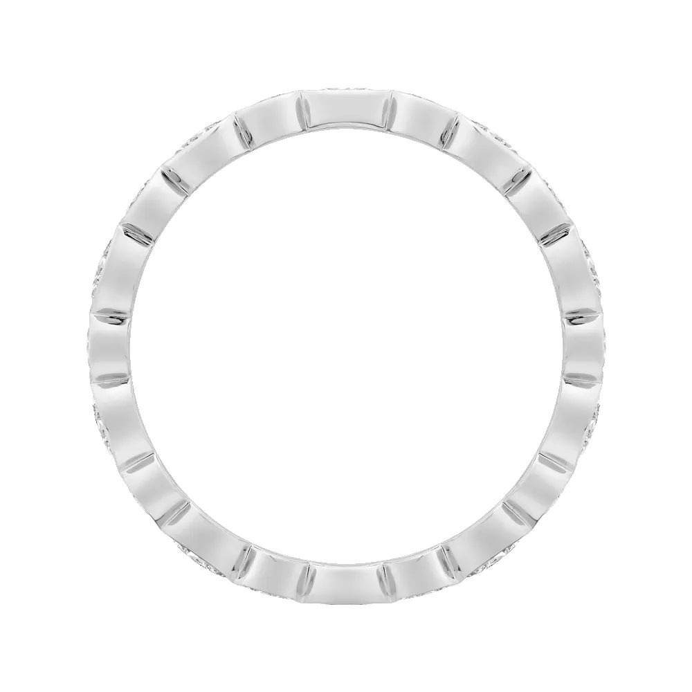 Classic 1 ctw Round & Oval Bezel Eternity Band sold by Kirk Kara product image thumbnail 3