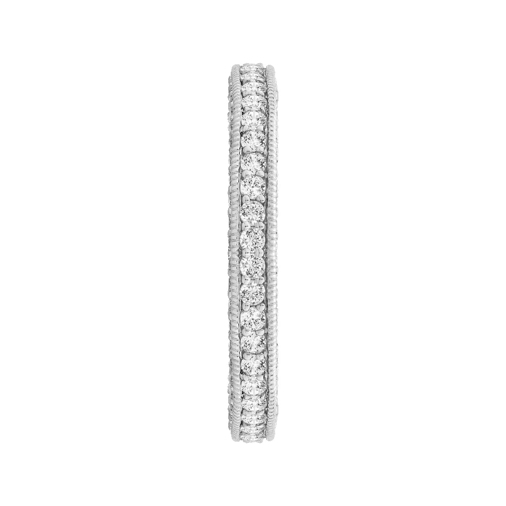 Classic 1 ctw Round Pave Three Sided Eternity Band sold by Kirk Kara product image thumbnail 3