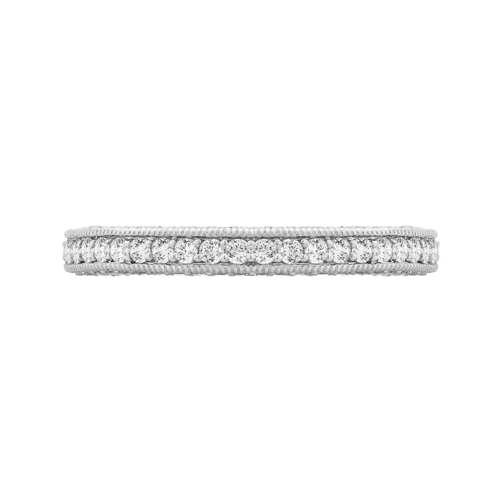 Classic 1 ctw Round Pave Three Sided Eternity Band sold by Kirk Kara