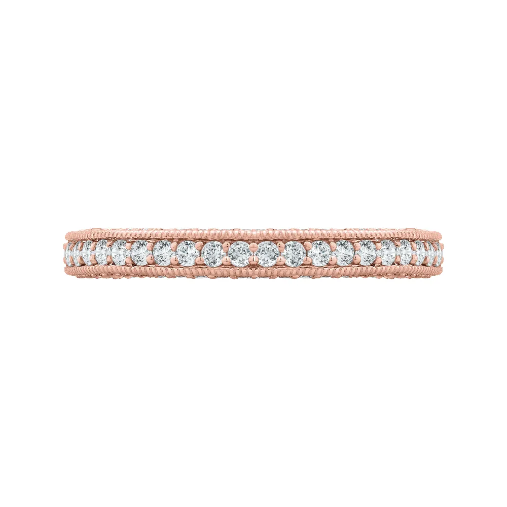 Classic 1 ctw Round Pave Three Sided Eternity Band sold by Kirk Kara product image thumbnail 5