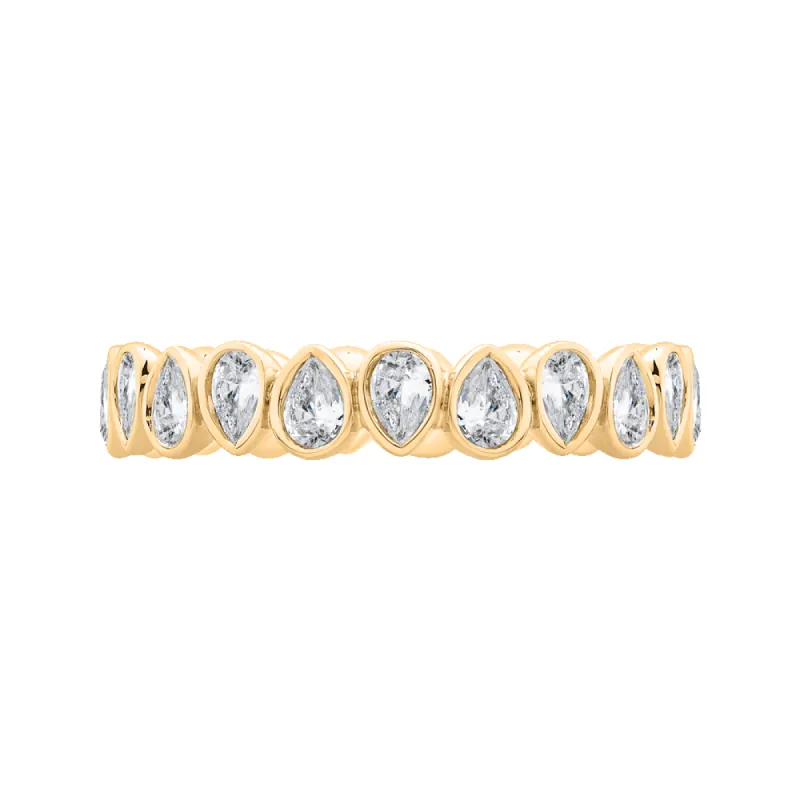 Classic 1 ctw Pear Bezel Eternity Band sold by Kirk Kara