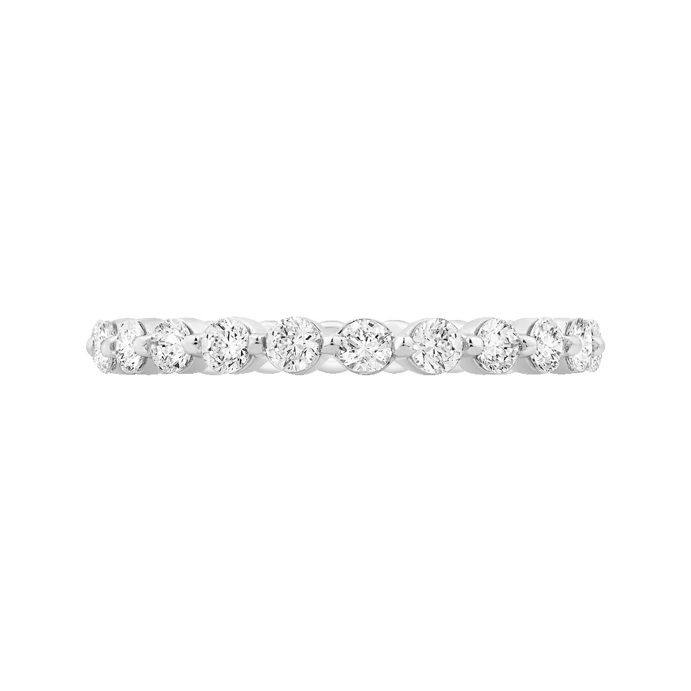 Classic 1 ctw Round Single Shared Prong Eternity Band sold by Kirk Kara