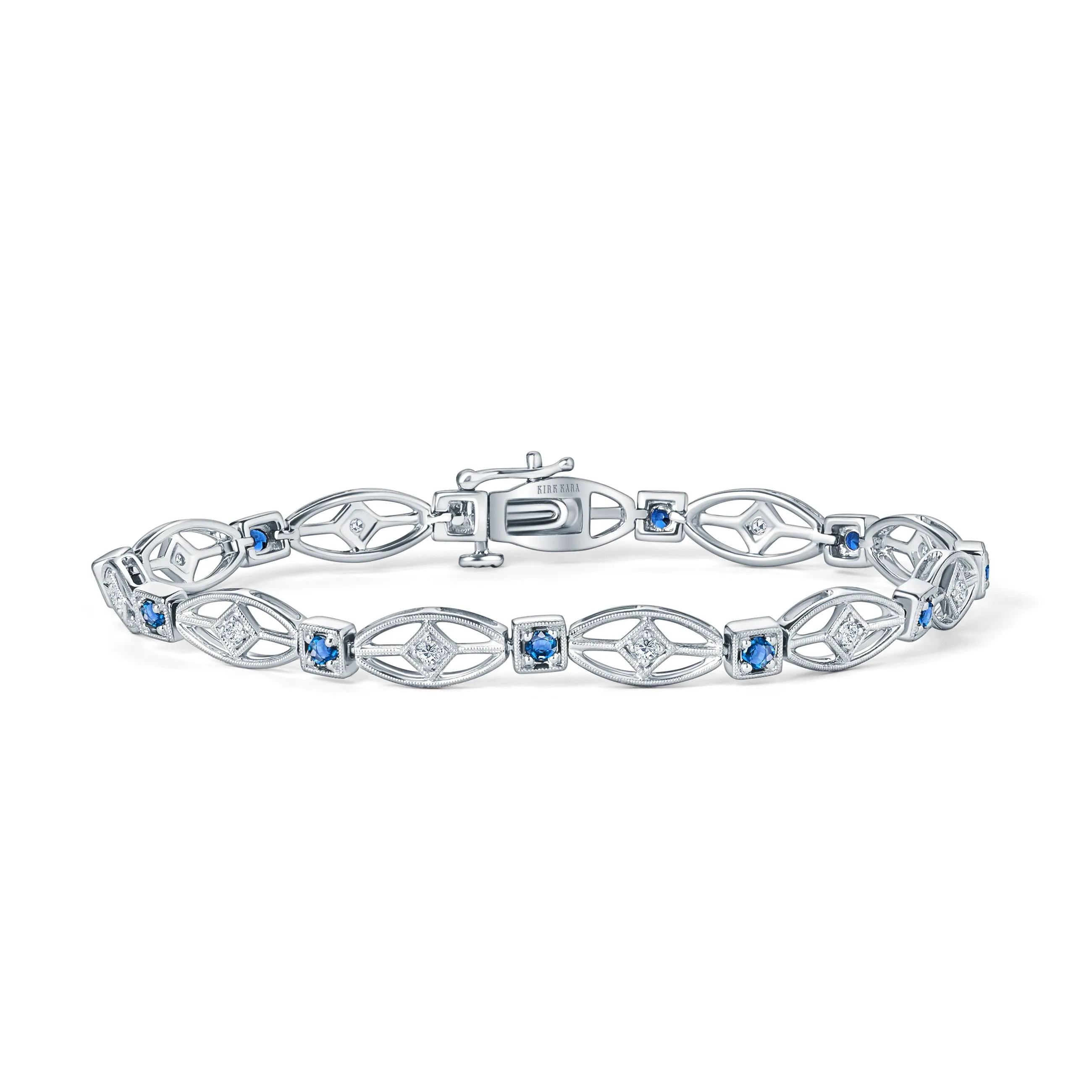Art Deco Diamond & Sapphire Bracelet sold by Kirk Kara