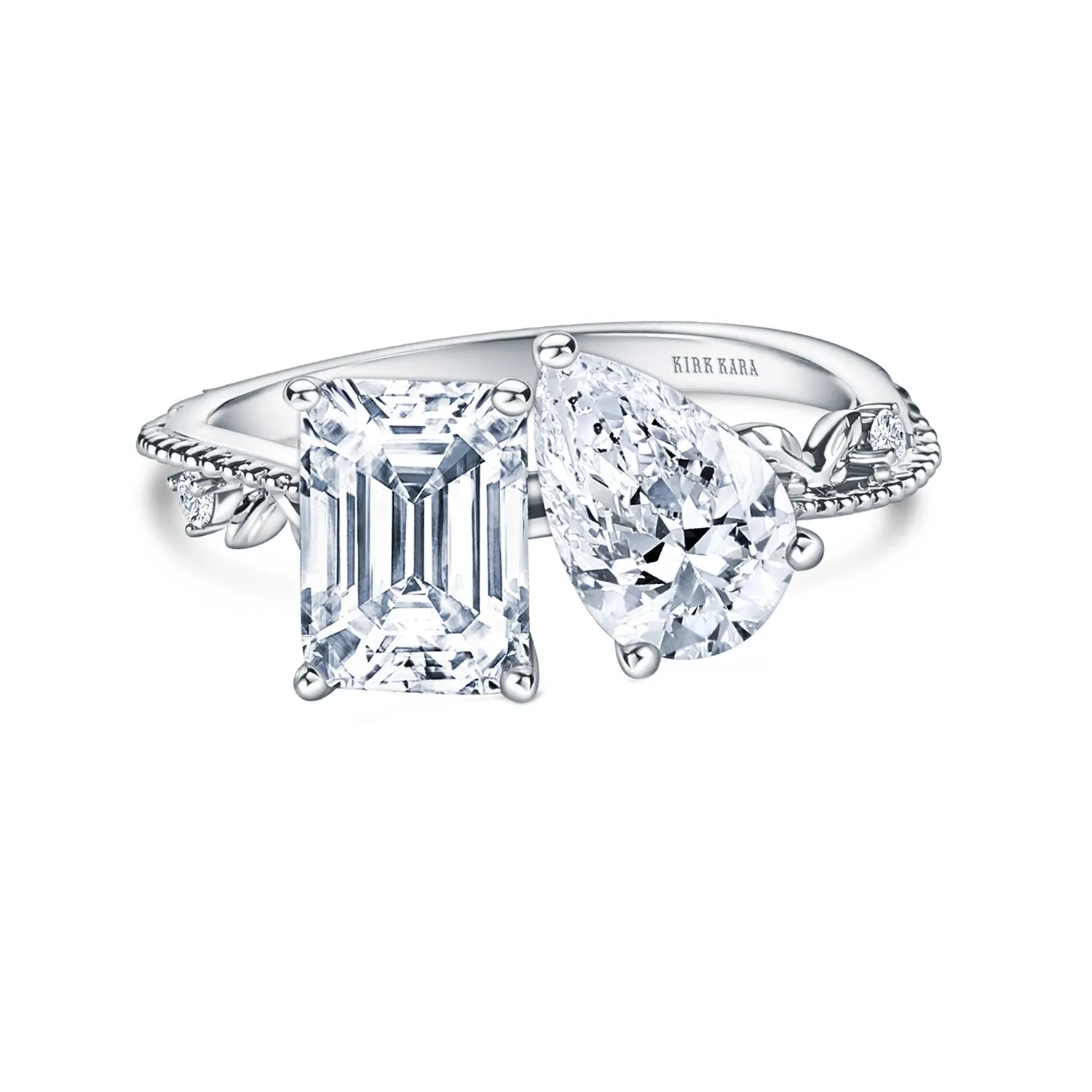 Floral Moi et Toi Diamond Engagement Ring sold by Kirk Kara