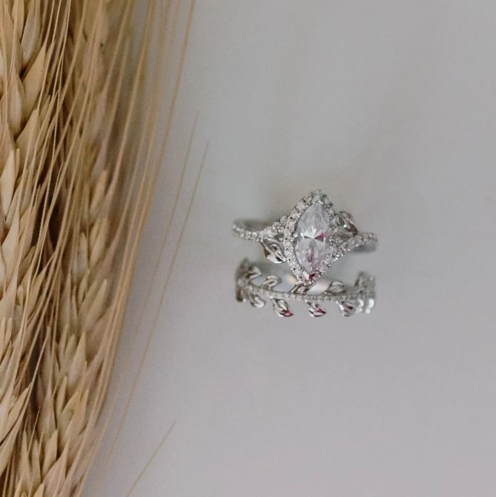 Leaf Design Diamond Wedding Band sold by Kirk Kara product image thumbnail 2