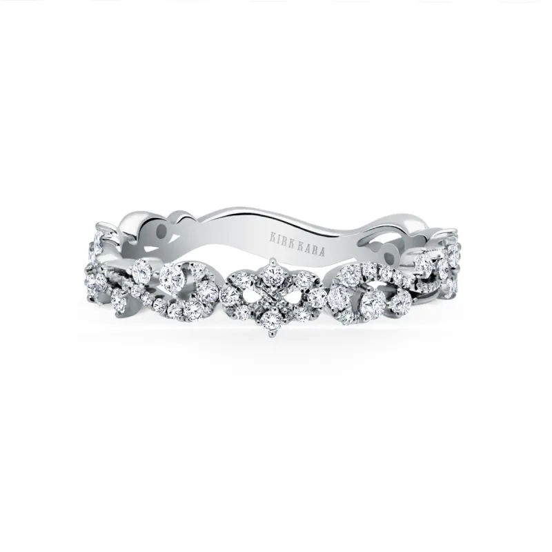 Artisan Crown Diamond Fancy Wedding Band sold by Kirk Kara