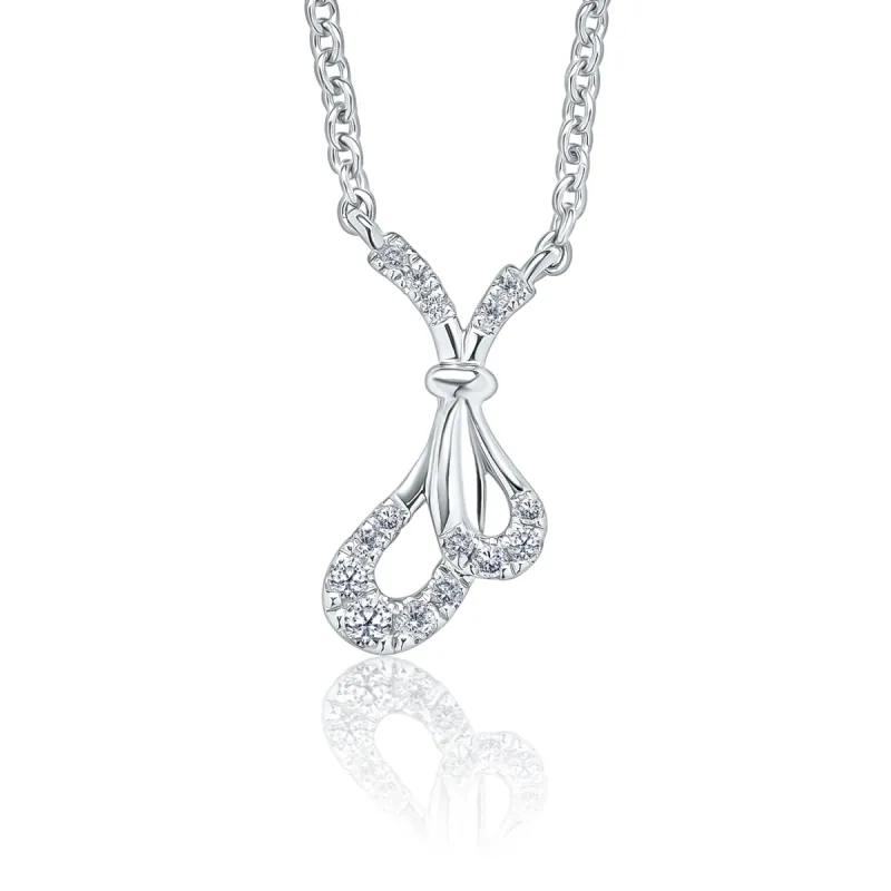 Classic Diamond Bow Necklace sold by Kirk Kara
