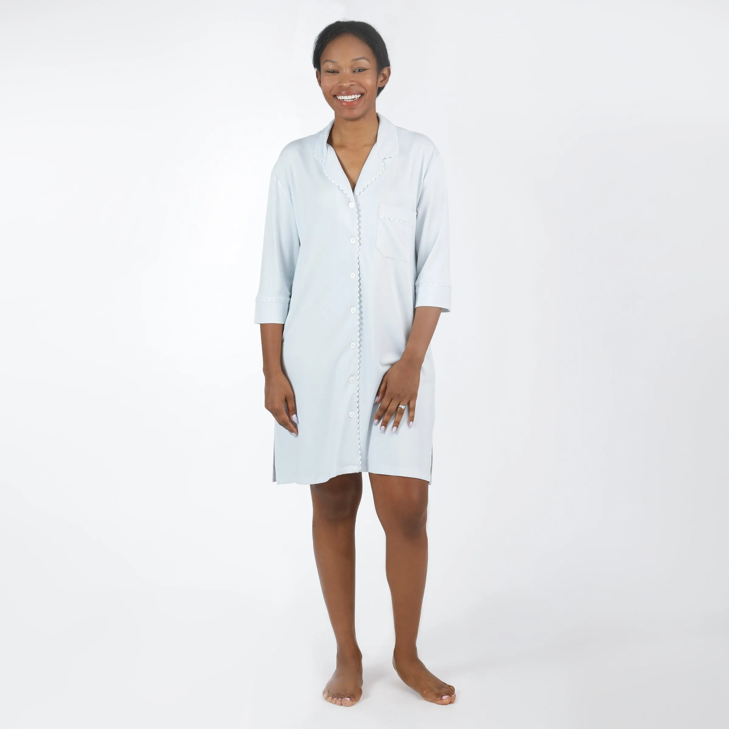 WYNNE MODAL KNIT NIGHTSHIRT sold by Lenora product image thumbnail 4