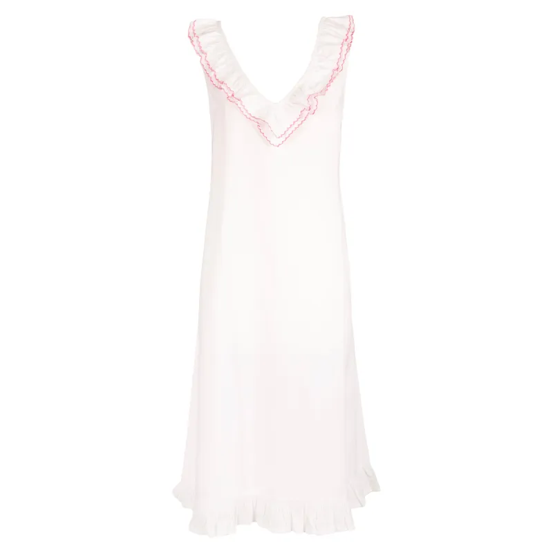 LULIE COTTON RUFFLE NIGHTGOWN sold by Lenora
