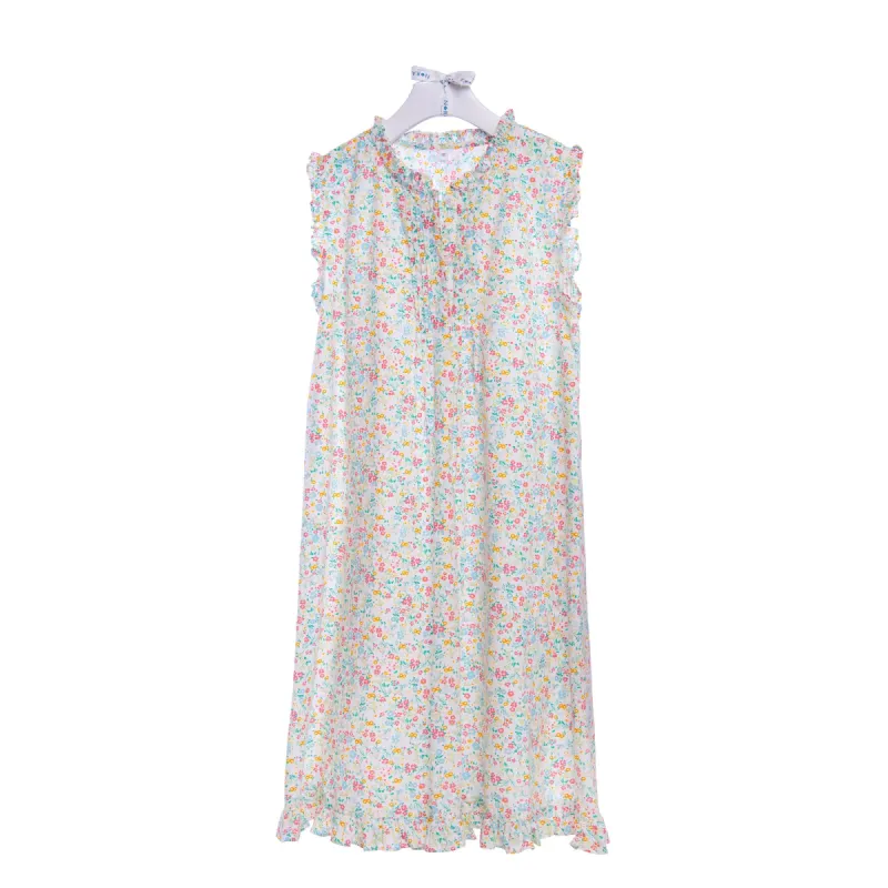 GIRLS JOSIE COTTON NIGHTDRESS IN GARDEN PARTY sold by Lenora